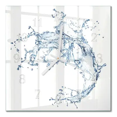 Wanduhr mit motiv quadratisch Wasser