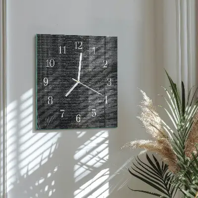 Quadratische wanduhr Klinker
