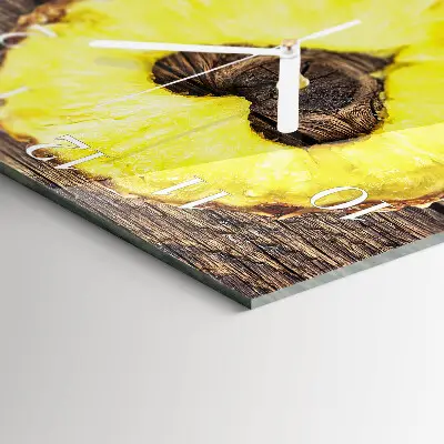 Wanduhr mit motiv quadratisch Ananas
