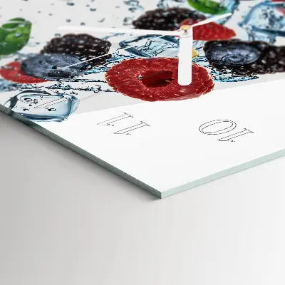 Quadratische wanduhr Fruchteis