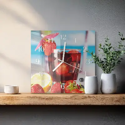 Moderne wanduhr quadratisch Trinken