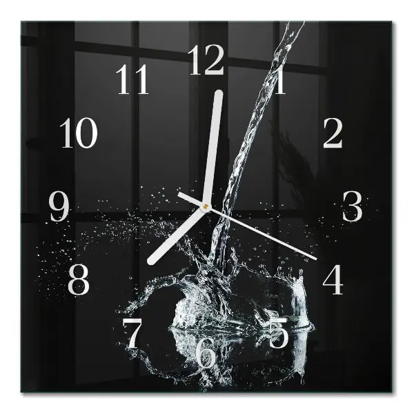 Moderne wanduhr quadratisch Wasser