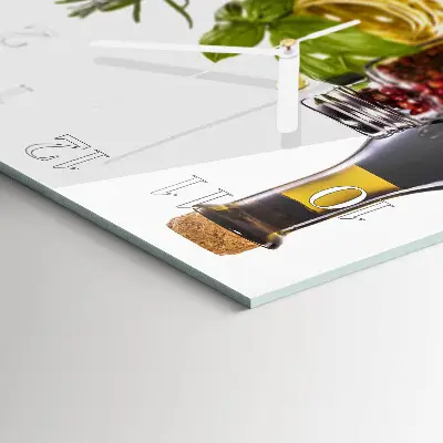 Quadratische wanduhr Pasta
