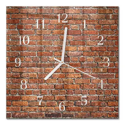 Moderne wanduhr quadratisch Ziegel