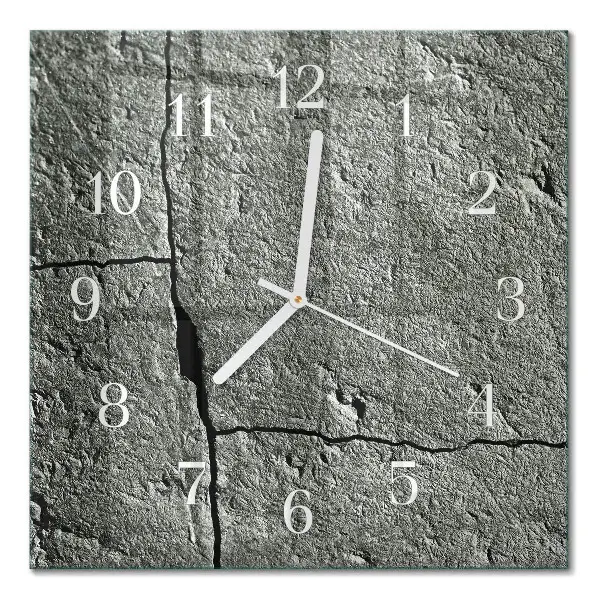 Quadratische wanduhr Naturstein