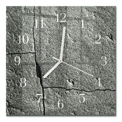 Quadratische wanduhr Naturstein