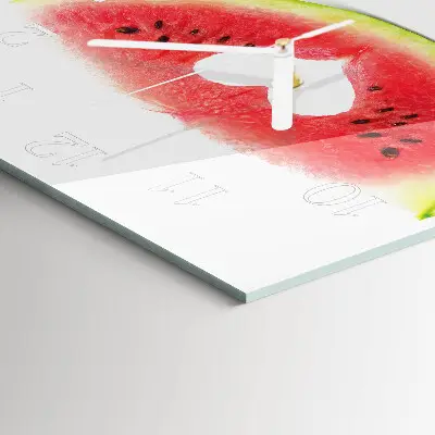 Wanduhr mit motiv quadratisch Wassermelone