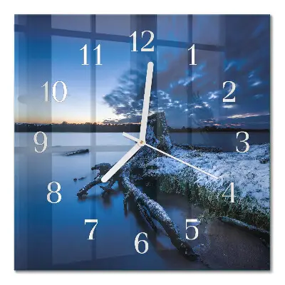 Moderne wanduhr quadratisch Landschaft