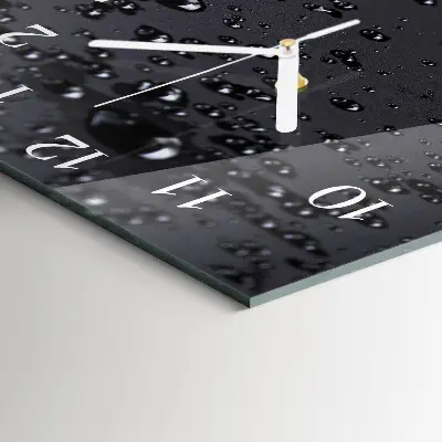 Quadratische wanduhr modern Tropfen