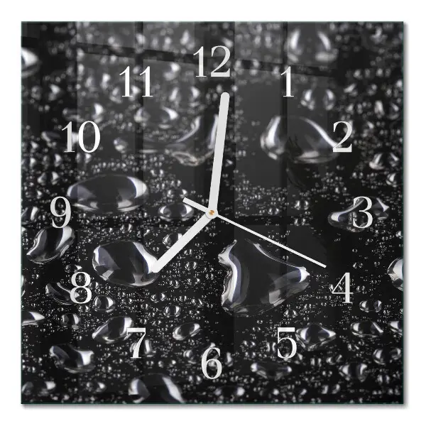 Wanduhr mit motiv quadratisch Tropfen