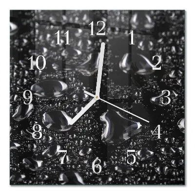 Wanduhr mit motiv quadratisch Tropfen