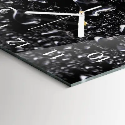 Wanduhr mit motiv quadratisch Tropfen
