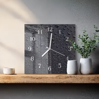 Moderne wanduhr quadratisch Tropfen