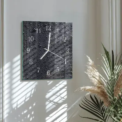 Moderne wanduhr quadratisch Tropfen