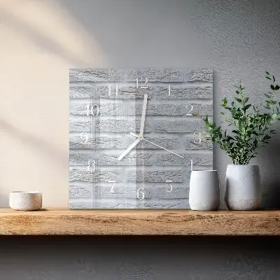 Glasuhr quadratisch Klinker