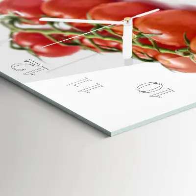 Quadratische wanduhr modern Tomaten