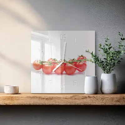 Wanduhr mit motiv quadratisch Tomaten