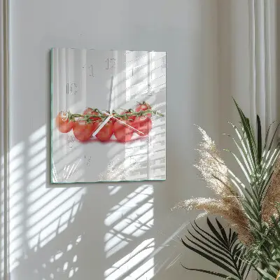 Wanduhr mit motiv quadratisch Tomaten