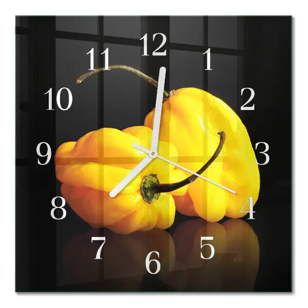 Wanduhr mit motiv quadratisch Pfeffer