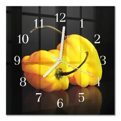 Wanduhr mit motiv quadratisch Pfeffer