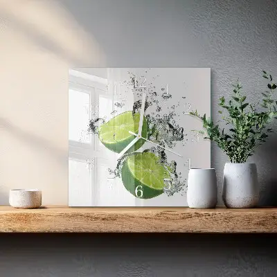 Quadratische wanduhr modern Kalziumkarbonat