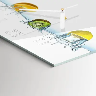 Wanduhr mit motiv quadratisch Kiwi
