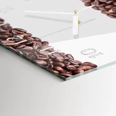 Wanduhr mit motiv quadratisch Kaffeebohnen