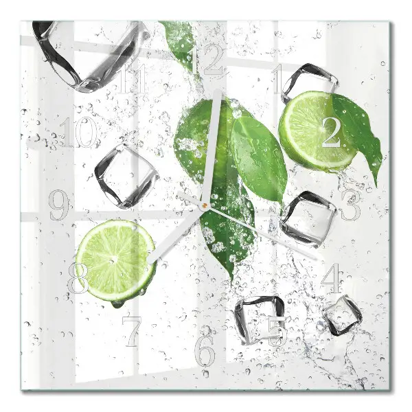 Quadratische wanduhr modern Limes