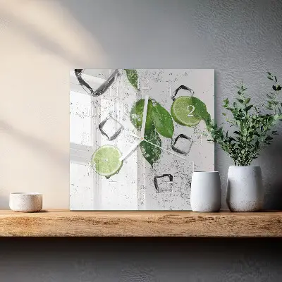 Quadratische wanduhr modern Limes