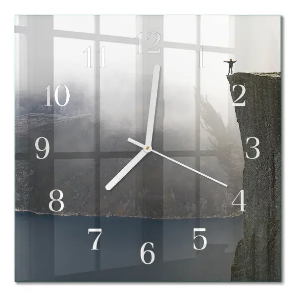 Moderne wanduhr quadratisch Abgrund