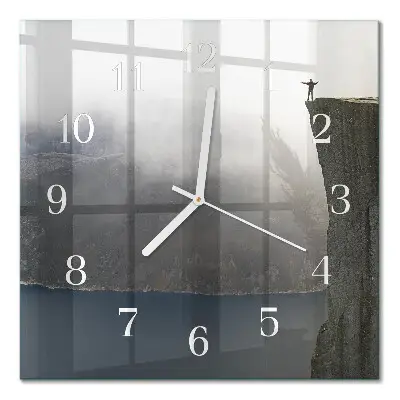 Moderne wanduhr quadratisch Abgrund