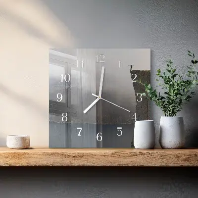 Moderne wanduhr quadratisch Abgrund