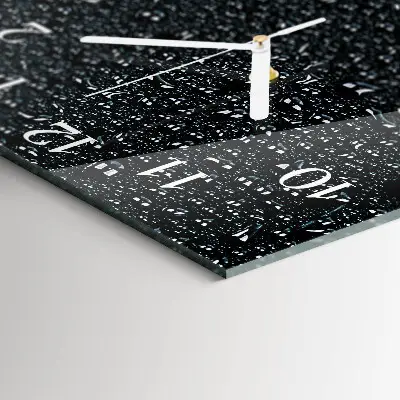 Quadratische wanduhr modern Wassertropfen