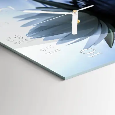Wanduhr mit motiv quadratisch Seerose