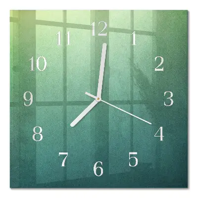 Wanduhr mit motiv quadratisch Grüner Farbverlauf