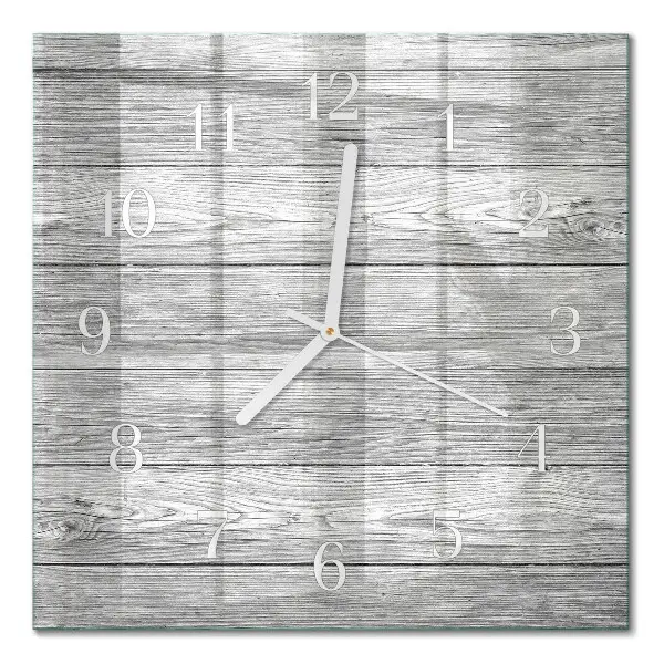 Wanduhr mit motiv quadratisch Graues Holz