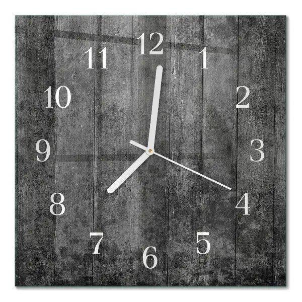 Quadratische wanduhr modern Holz