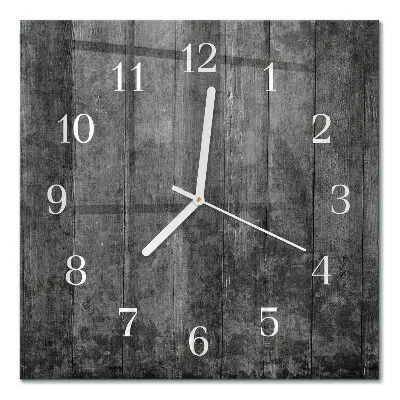 Quadratische wanduhr modern Holz