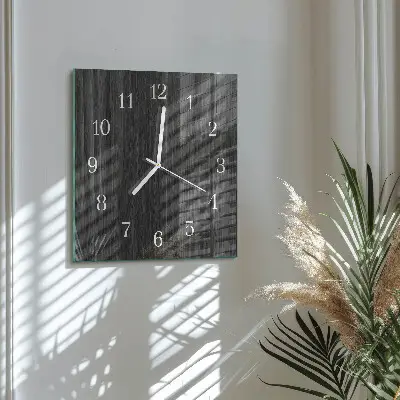 Wanduhr mit motiv quadratisch Holz