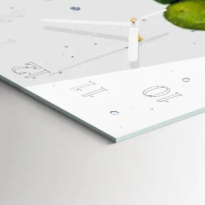Wanduhr mit motiv quadratisch Limes