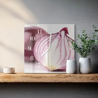 Moderne wanduhr quadratisch Zwiebel