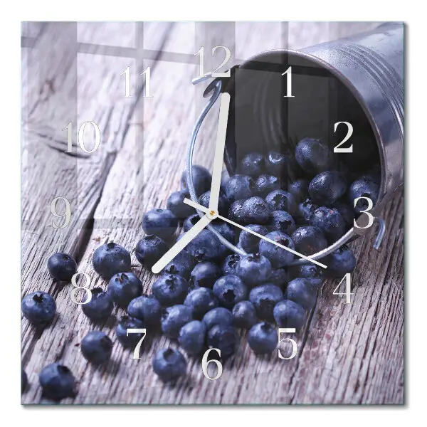 Wanduhr mit motiv quadratisch Beeren