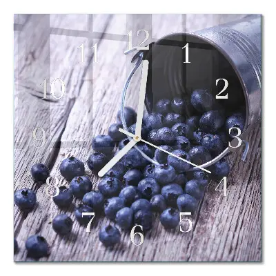 Wanduhr mit motiv quadratisch Beeren
