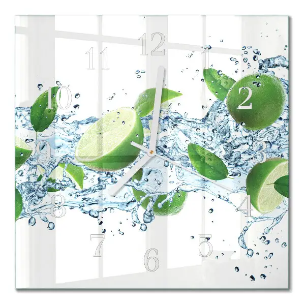 Quadratische wanduhr Limes