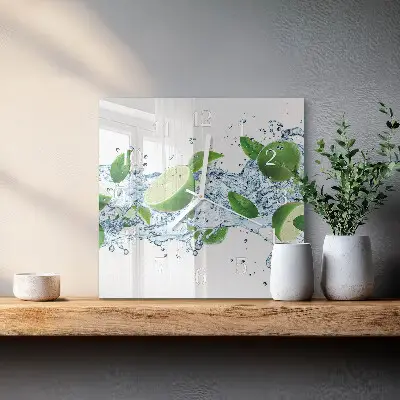 Quadratische wanduhr Limes