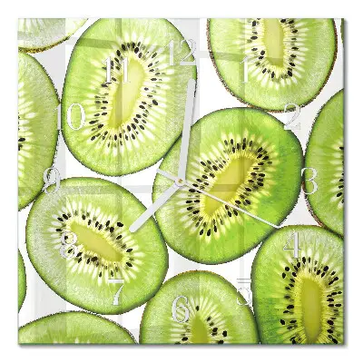 Wanduhr mit motiv quadratisch Kiwi