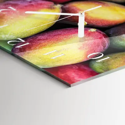 Glasuhr quadratisch Obst