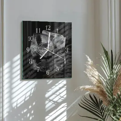 Wanduhr mit motiv quadratisch Eiswürfel