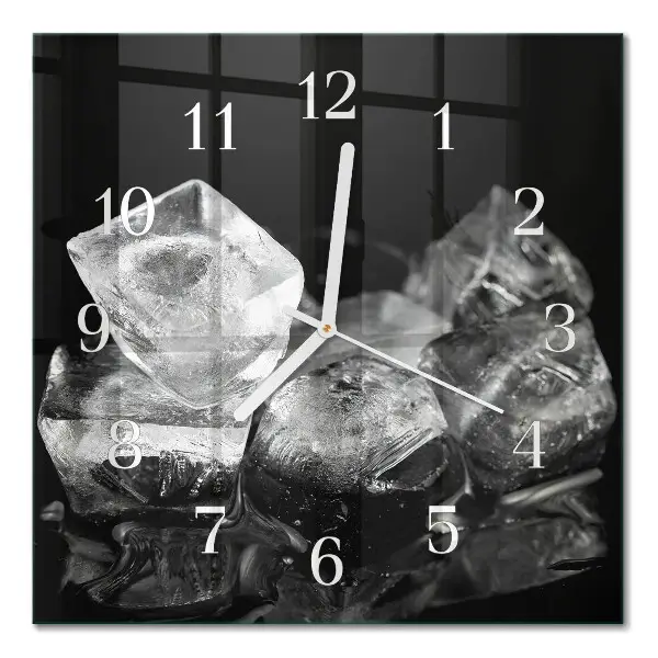 Moderne wanduhr quadratisch Eiswürfel