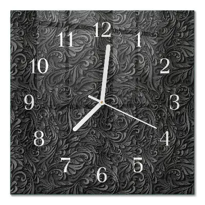Moderne wanduhr quadratisch Muster